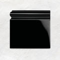 Jet Black Skirting Left Corner Ceramic Wall Tile