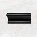 Jet Black Victoria Left Corner Ceramic Wall Tile