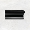 Jet Black Victoria Right Corner Ceramic Wall Tile