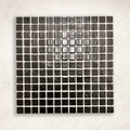 Karma Black Marble 33.3 x 33.3cm glass mosaic face