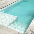 Karma Calacatta 33.3 x 33.3cm glass mosaic room setting