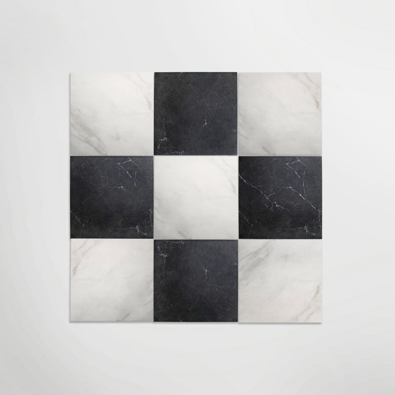 Antique Marble Bianco Matt 60 x 60cm Wall & Floor Tile