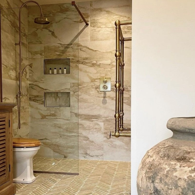 Antique Marble Macchia Vecchia Matt 30 x 30cm Wall & Floor Tile in a room setting