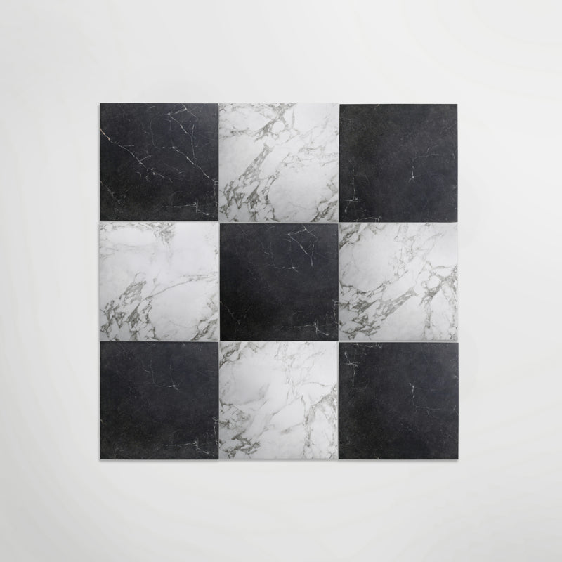 Antique Marble Nero Marquina Matt 60 x 60cm Wall & Floor Tile