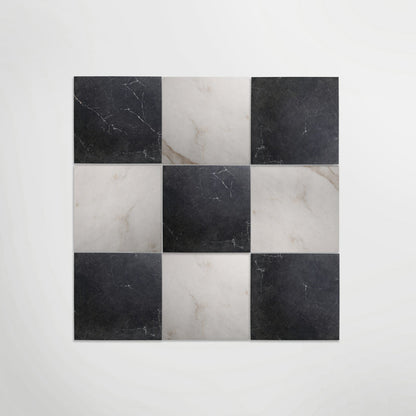 Antique Marble Nero Marquina Matt 60 x 60cm Wall & Floor Tile