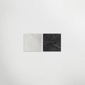 Antique Marble Bianco and Nero Marquina Chequer Matt 30 x 30cm Wall & Floor Tile