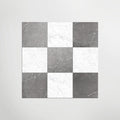 Antique Marble Grigio And Carrara Chequer Matt 30 x 30cm Wall & Floor Tile in a room setting