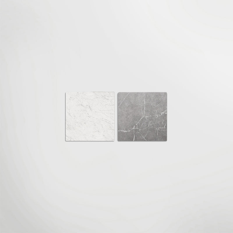 Antique Marble Grigio And Carrara Chequer Matt 30 x 30cm Wall & Floor Tile