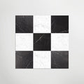 Antique Marble Nero Marquina And Carrara Chequer Matt 30 x 30cm Wall & Floor Tile in a room setting