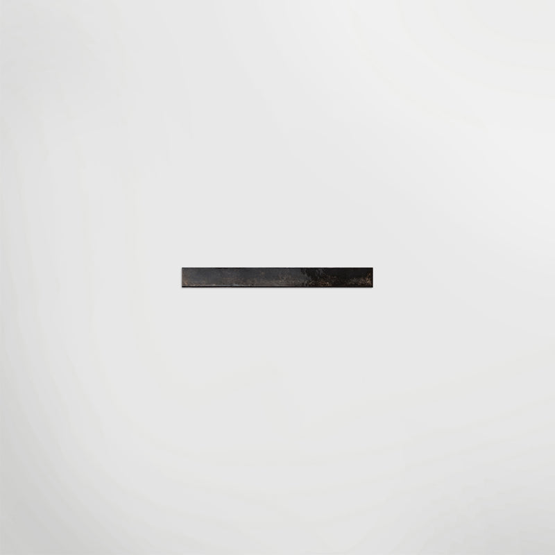 Arta Black Polished 5 x 45cm Wall Tile