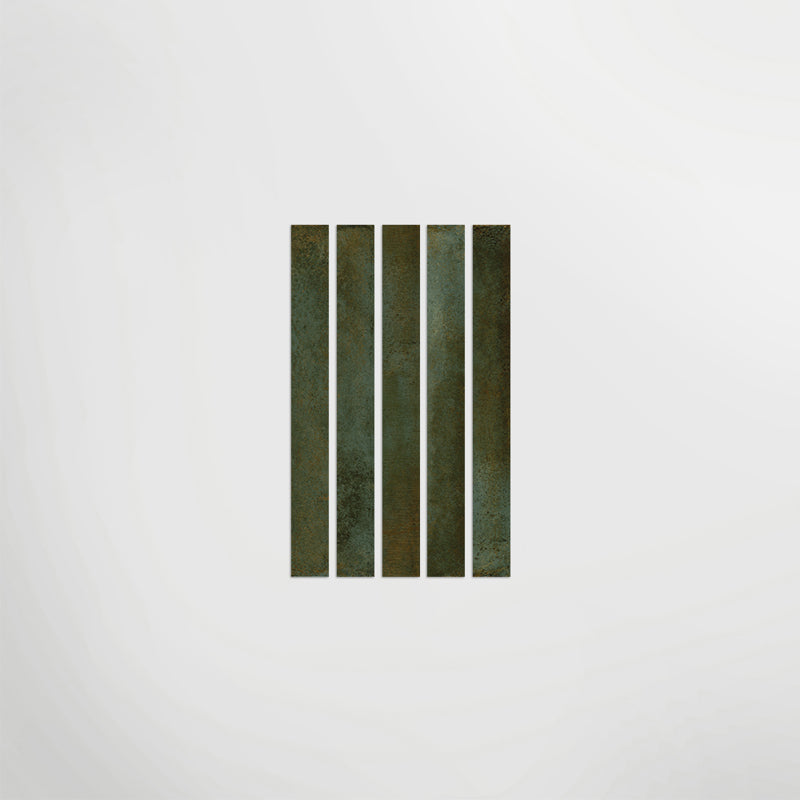 Arta Dark Green Polished 5 x 45cm Wall Tile