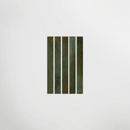 Arta Dark Green Polished 5 x 45cm Wall Tile