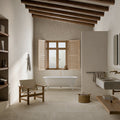 Avignon Ivory Matt 60 x 90cm Wall & Floor Tile in a room setting