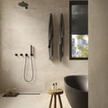 Bergen Ivory Matt 90 x 90cm Wall & Floor Tile in a room setting