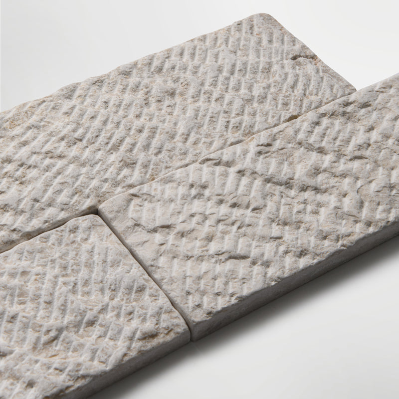 Biblical Grey Gold Textured 10cm x Random Length Wall Tile