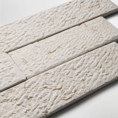 Biblical Ivory Textured 10cm x Random Length Wall Tile