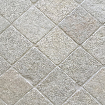 Bordeaux Argento Squares Tumbled 20 x 20cm Wall & Floor Tile
