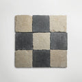 Bordeaux Argento Squares Tumbled 20 x 20cm Wall & Floor Tile