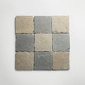Bordeaux Argento Squares Tumbled 20 x 20cm Wall & Floor Tile