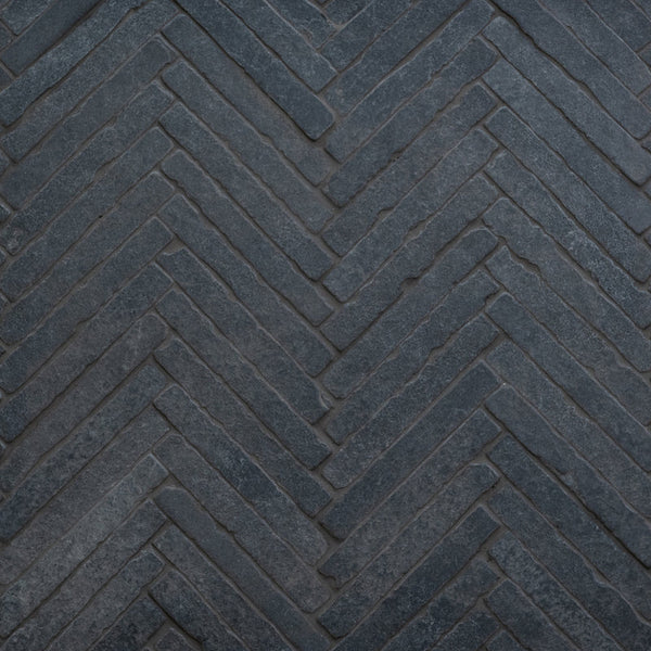 Black Herringbone Tumbled 36 x 29cm