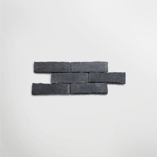 Bordeaux Black Parquet Tumbled 25 x 7cm Wall & Floor Tile