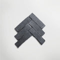 Bordeaux Black Parquet Tumbled 25 x 7cm Wall & Floor Tile