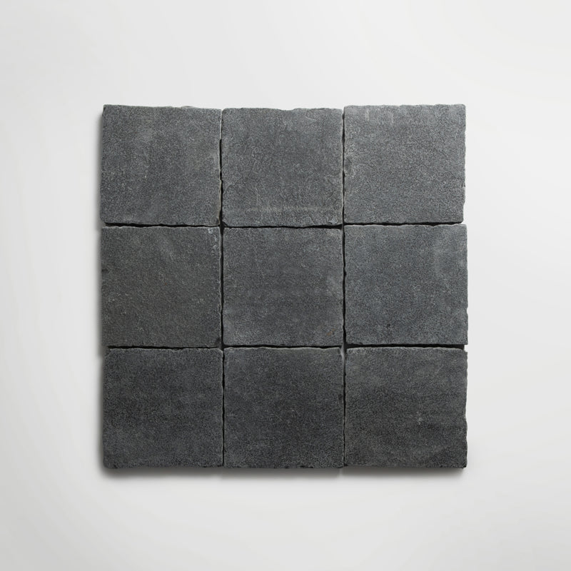 Bordeaux Black Squares Tumbled 20 x 20cm Wall & Floor Tile