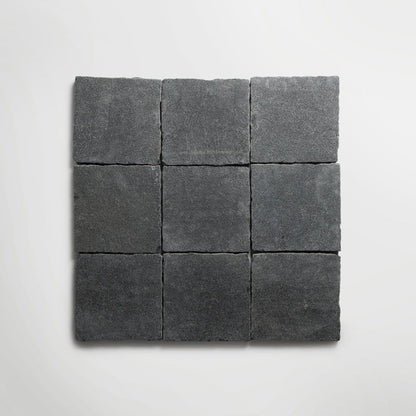 Bordeaux Black Squares Tumbled 20 x 20cm Wall & Floor Tile