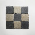 Bordeaux Black Squares Tumbled 20 x 20cm Wall & Floor Tile