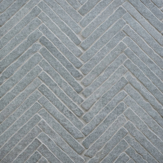 Bordeaux Blue Herringbone Tumbled 33.5 x 29cm Wall & Floor Tile