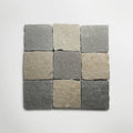Bordeaux Blue Squares Tumbled 20 x 20cm Wall & Floor Tile