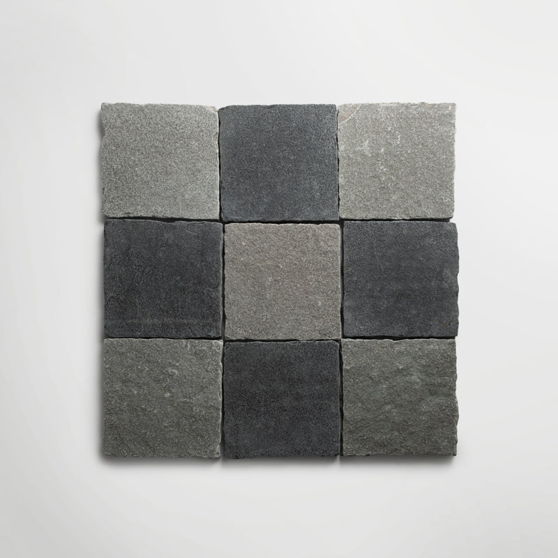 Bordeaux Blue Squares Tumbled 20 x 20cm Wall & Floor Tile