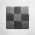Bordeaux Blue Squares Tumbled 20 x 20cm Wall & Floor Tile