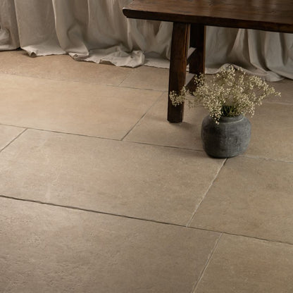 Borgogna Beige Matt 91.4 x 60.8cm Wall & Floor Tile in a room setting