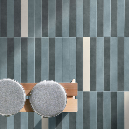 Brio Storm Matt 7.5 x 60cm Wall & Floor Tile in a room setting