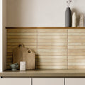 Chiswick Sand Matt 5 x 45cm Wall & Floor Tile in a room setting