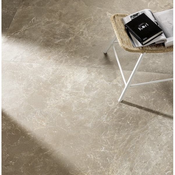 Cosmo Chocolate Matt 120 x 60cm Wall & Floor Tile in a room setting
