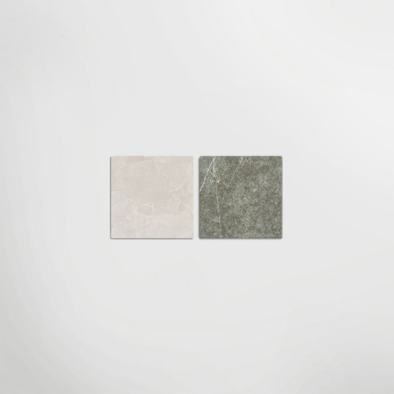 Cosmo Crema and Verde Chequer Matt 30 x 30cm Wall & Floor Tile