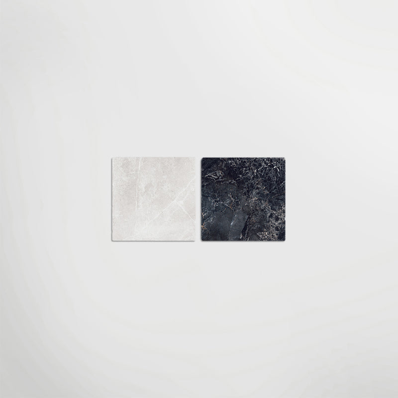 Cosmo Nero and Panera White Chequer Matt 30 x 30cm Wall & Floor Tile
