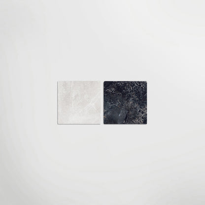 Cosmo Nero and Panera White Chequer Matt 30 x 30cm Wall & Floor Tile