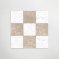 Cosmo Taupe And Carrara Chequer Matt 30 x 30cm Wall & Floor Tile
