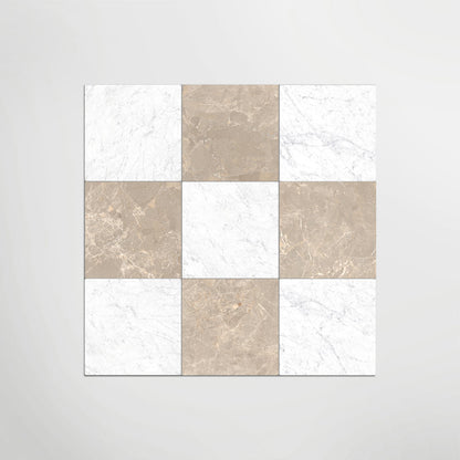 Cosmo Taupe And Carrara Chequer Matt 30 x 30cm Wall & Floor Tile