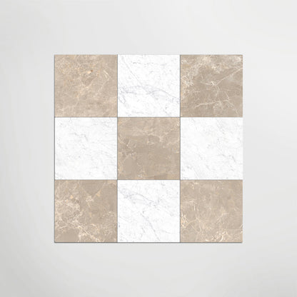 Cosmo Taupe And Carrara Chequer Matt 30 x 30cm Wall & Floor Tile in a room setting