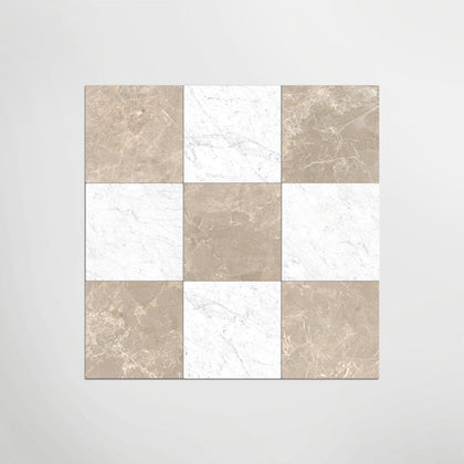 Taupe And Carrara Chequer Matt 30 x 30cm