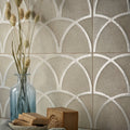 Creta Argilla Cloud Matt 20 x 20cm Wall Tile in a room setting