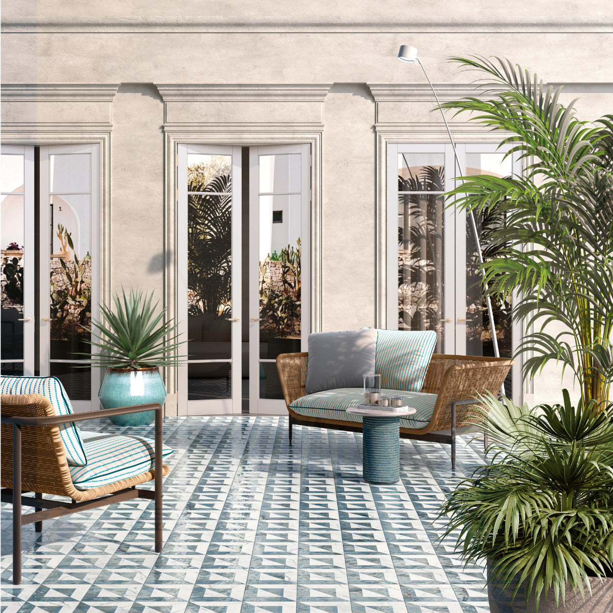 DC Amore Audrey Statuario Matt 20 x 20cm Wall & Floor Tile