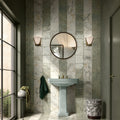 DC Amore Dalila Amazzonite Matt 20 x 20cm Wall & Floor Tile in a room setting