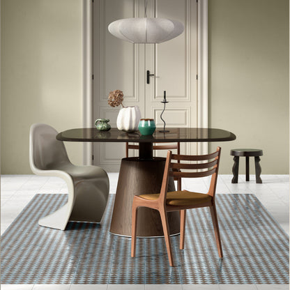DC Amore Dalila Marrone Imperiale Matt 20 x 20cm Wall & Floor Tile in a room setting