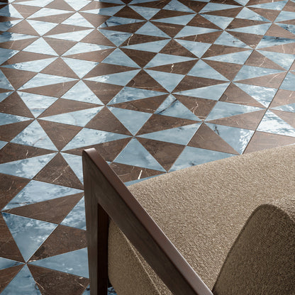 DC Amore Eulalia Marrone Imperiale- Decorative Porcelain Matt 20 x 20cm Wall & Floor Tile in a room setting