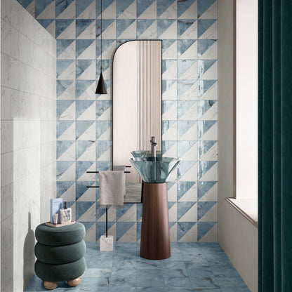 DC Amore Eulalia Statuario Matt 20 x 20cm Wall & Floor Tile in a room setting